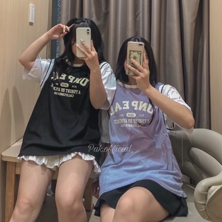 Áo phông ĐỒNG PHỤC BÓNG RỔ (Ảnh thật) 📌 HOT TREND 📌 áo phong cách HongKong tay lỡ 2 mảnh liền - Pak.official_