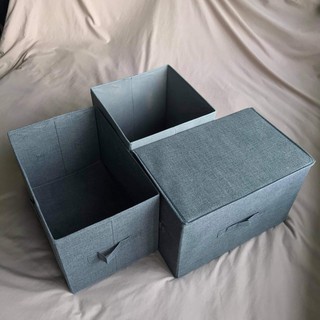 {Cam Kết hàng VN XK} Hộp vải đựng đồ đa năng có nắp, hộp vải đựng quần áo Oron