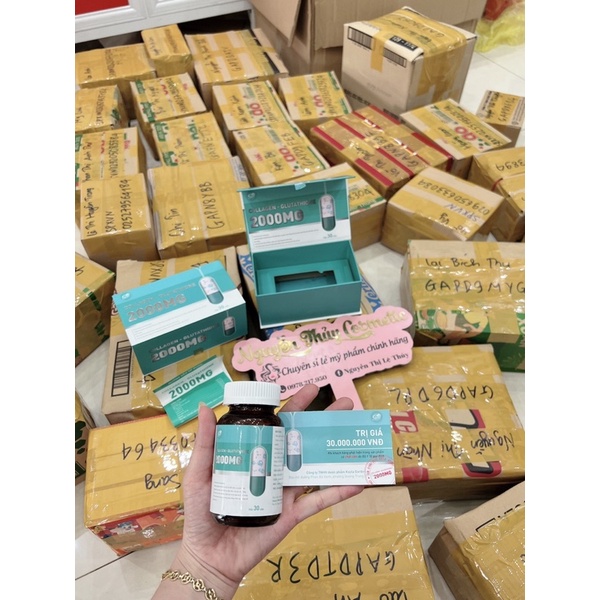 Viên Uống Trắng Da Glutathione 2000mg