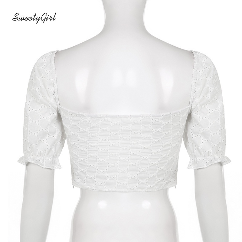 Áo Croptop Cổ Vuông Tay Ngắn Dáng Ôm Màu Trơn Thời Trang Dành Cho Nữ 2022