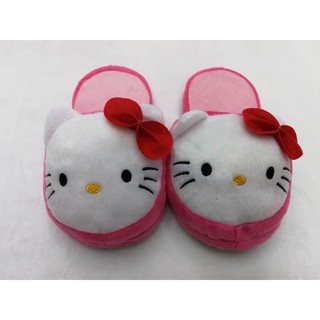 Dép bông hình hello kitty người lớn free size từ 34-39 đi vừa