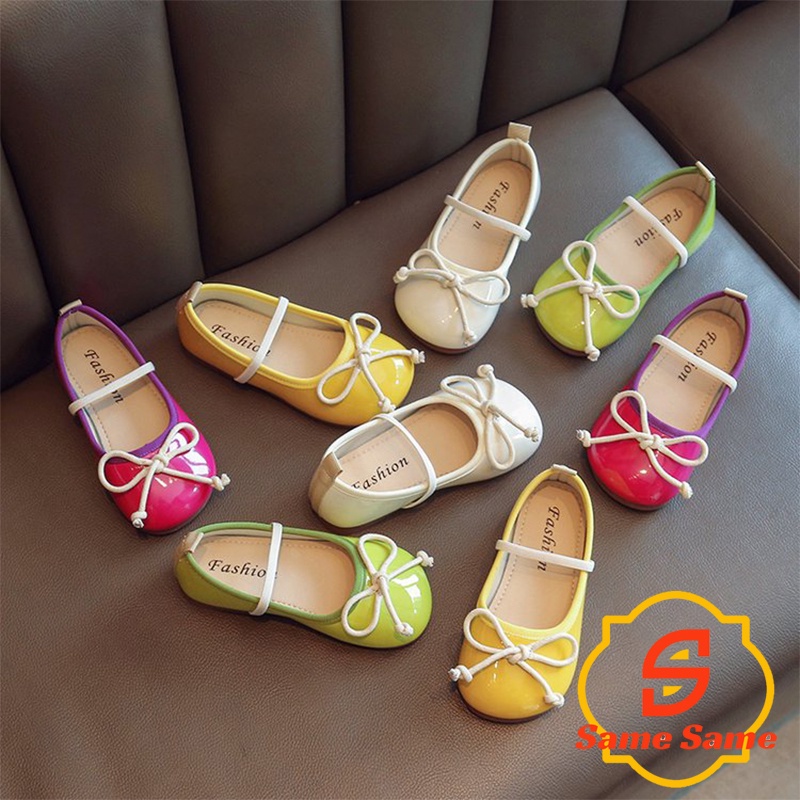 Giày Búp Bê Đính Nơ Xinh Xắn Cho Bé Gái 3-14 Tuổi