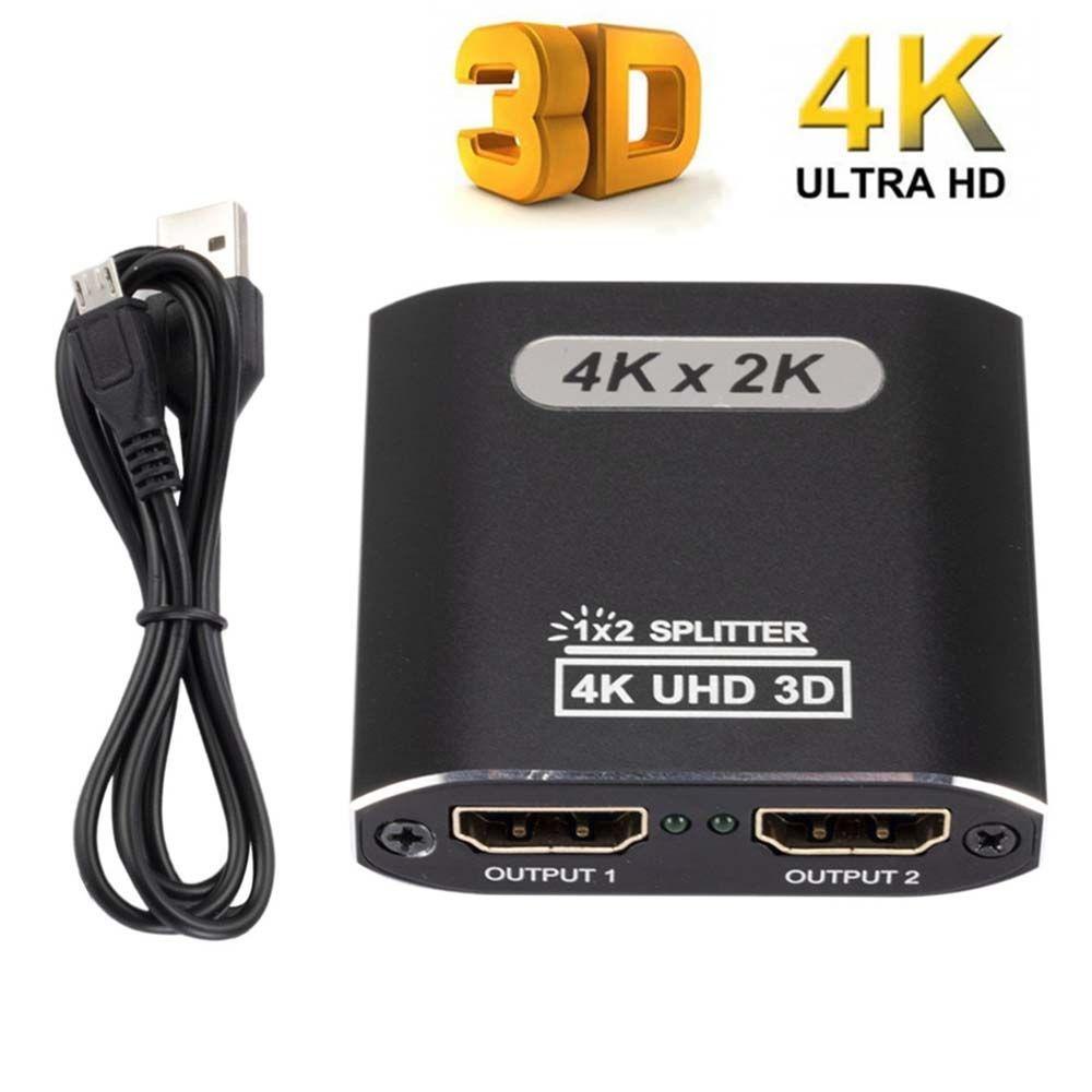 Bộ Chia Cổng HDMI 4K 3D Sang Cáp USB 1 X 2 HDMI Tách Màn Hình Tiện Dụng