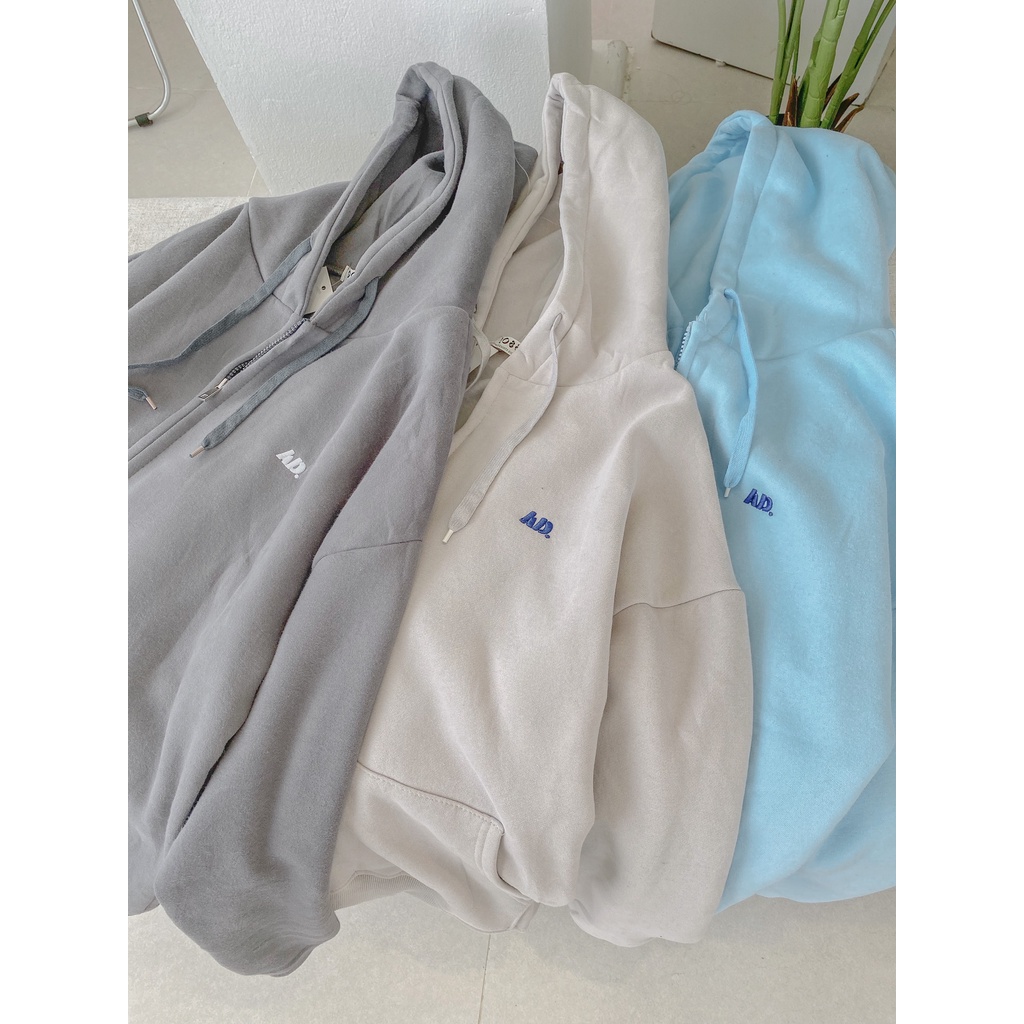 Áo khoác nỉ Hoodie in chữ AD trước ngực nhiều màu ulzzang basic - Made by Fiin | BigBuy360 - bigbuy360.vn