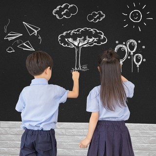 Miếng Dán Tường Dạng Bảng Đen Viết Phấn Mềm Tiện Dụng