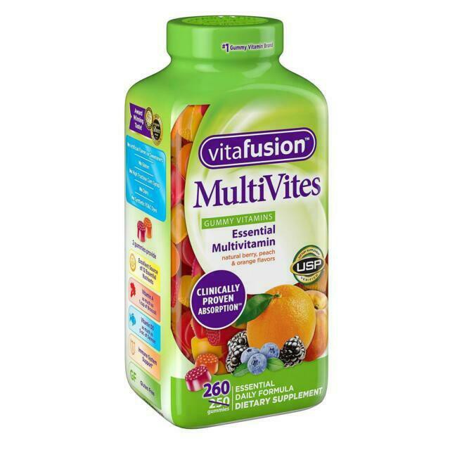 Kẹo Vitafusion MultiVites Multivitamin 260 viên date 1/2025