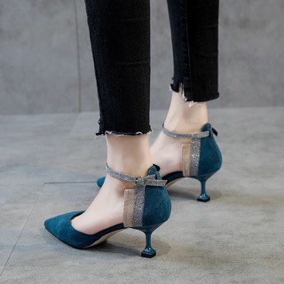 Order giầy cao gót da lộn 5cm sz34-40