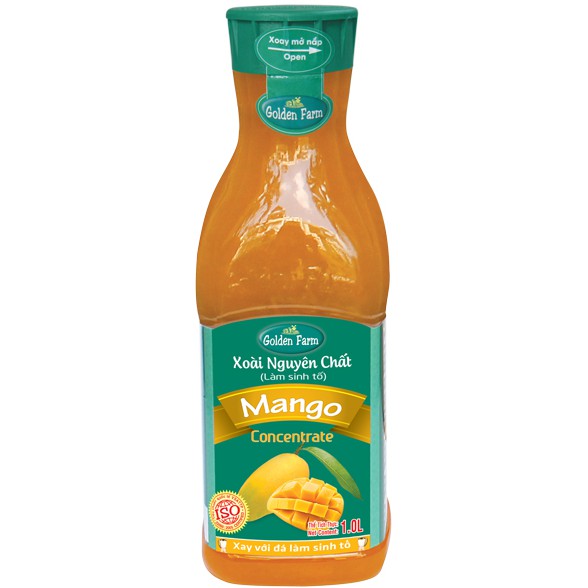 Sinh tố Xoài GOLDEN FARM 1 Lít - [ĐẬM ĐẶC] - SP010289 - Nguyên liệu trà sữa HIỆP PHÁT
