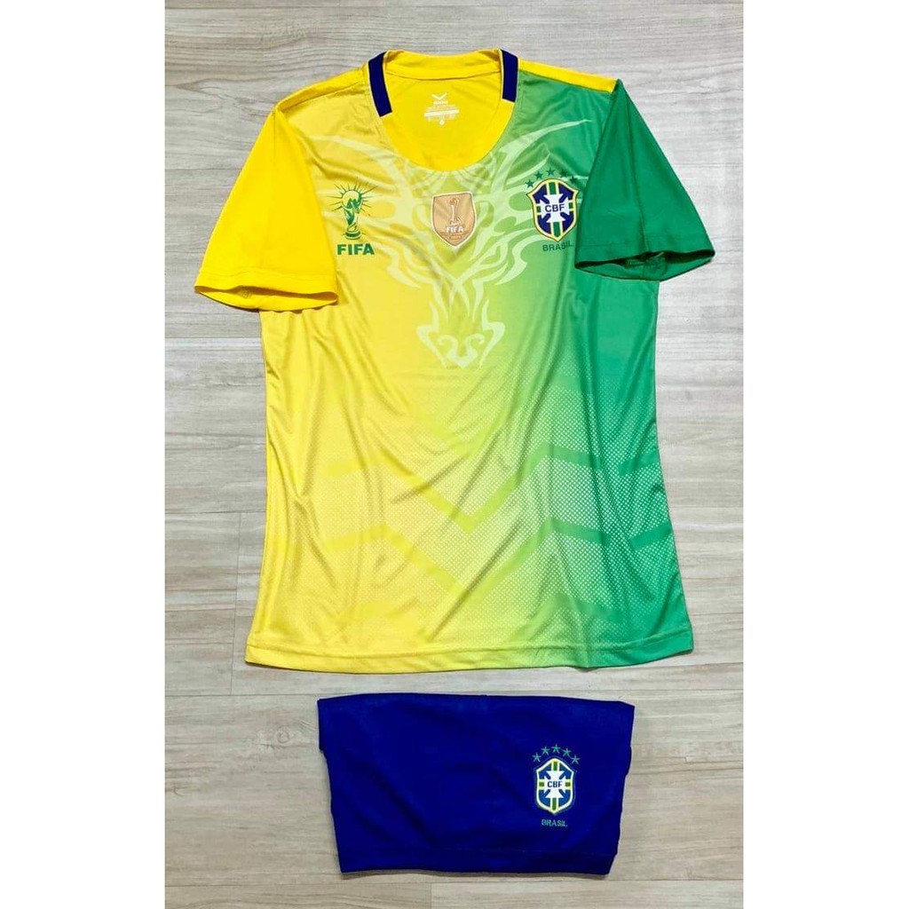 Áo bóng đá Brazil 2021 (Miễn Phí In Tên Số )