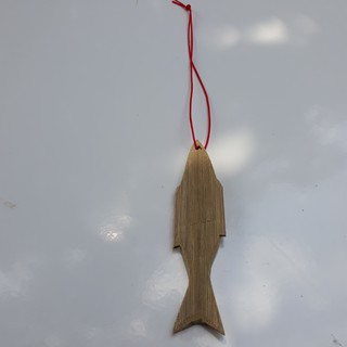 Cá gỗ tre mộc trang trí handmade