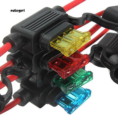 Giá Đỡ Cầu Chì Lưỡi Chuẩn Chống Thấm Nước 10A 15A 20A 30A