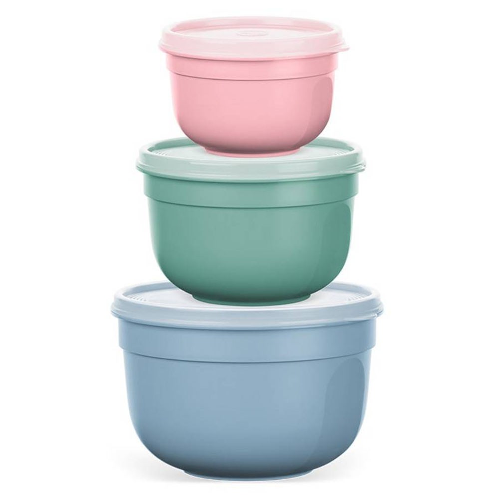 Set 3 hộp đựng thực phẩm Emsa Superline Hộp đựng tròn không chứa BPA