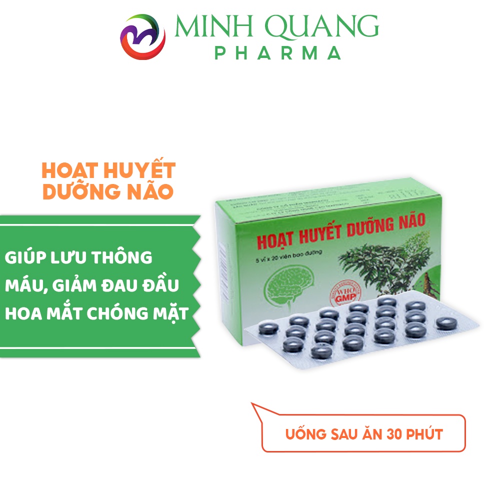 Hoạt huyết dưỡng não TRAPHACO hộp 100 viên