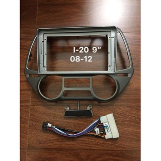 Mặt Dưỡng Hyundai i20 2011-2014 Điều Hòa Cơ (9 Inch) - Nâng Cấp Hệ Thống Giải Trí Cho Xe