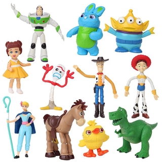 New Toy Story 4 Action Figure Toy Woody Forky Duke Combat Carl Bo Peep Doll Toys