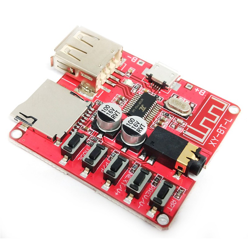 Lossless Bluetooth Audio Receiver Board USB TF Card Slot DIY Decoding Modified MP3 Module for Car Speaker Audio Amplifier
