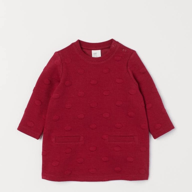 Váy nỉ HM dư xịn cho bé- ảnh mẫu mặc