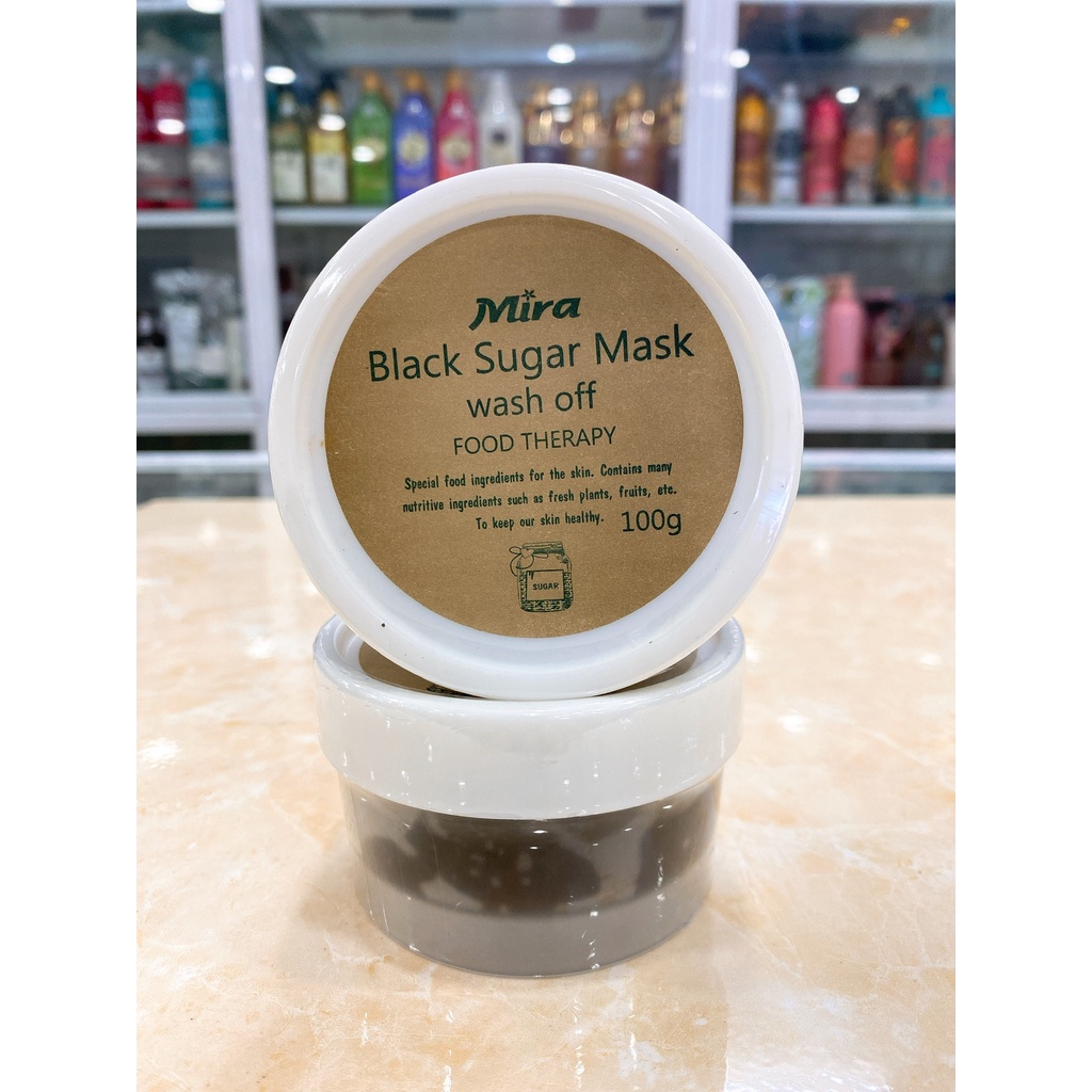 Tẩy Tế Bào Chết Đường Đen Mira Black Sugar Mask Wash Off Hàn Quốc 220ml