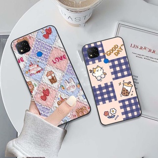 ốp điện thoại xiaomi redmi 9c in hình kẻ sọc cute dễ thương