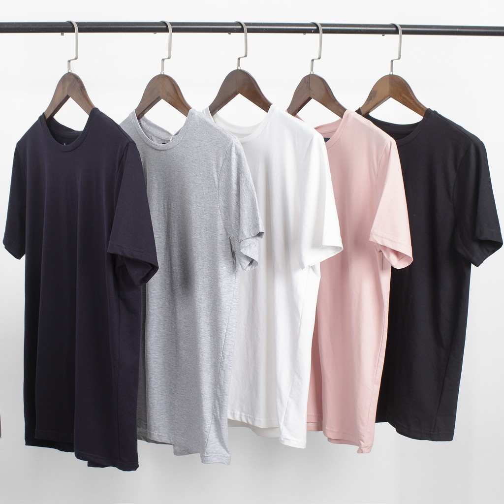 Áo thun trơn cổ tròn đen trắng chất cotton nam nữ Jan Store , áo phông ngắn tay unisex basic