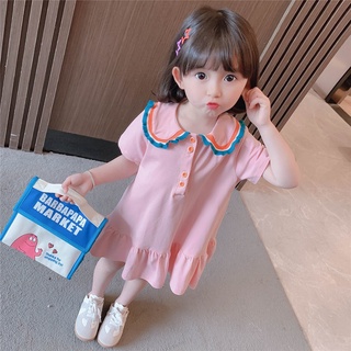 Đầm thun phong cách hàn quốc dễ thương dành cho bé gái
