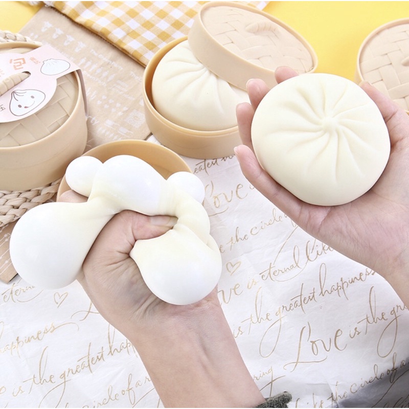 Bánh bao bóp bóp mềm mịn dẻo dẻo sướng tay