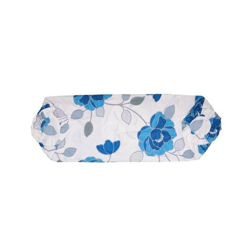 Áo gối ôm 37x105cm dây kéo có bèo cotton hoa