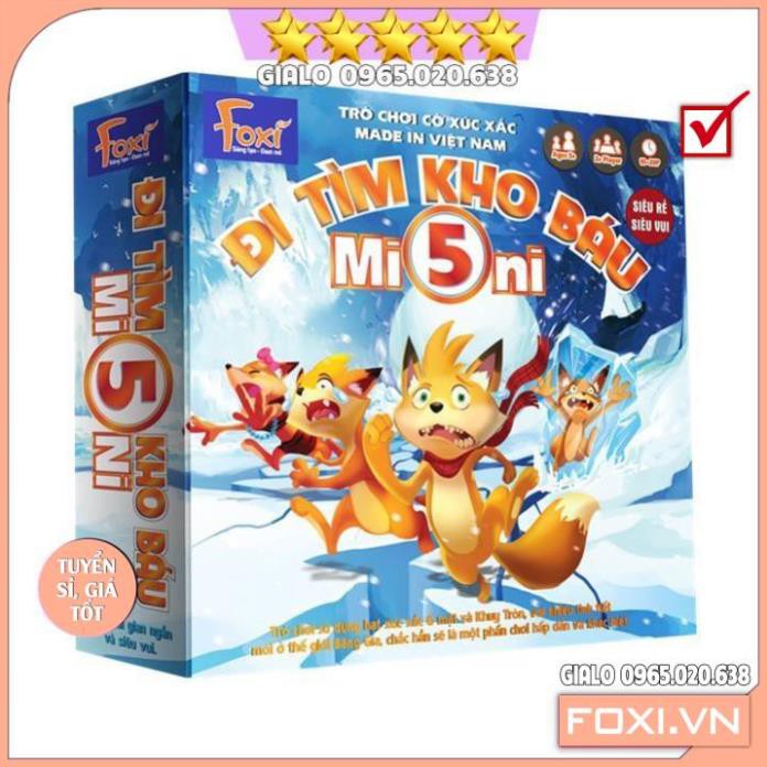 Board game-Đi tìm kho báu mini 5 Foxi-trò chơi chiến thuật-hài hước-siêu lầy-bổ ích và lý thú