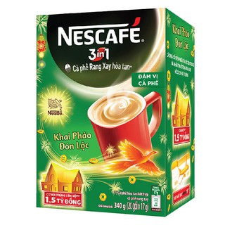 Cà phê hòa tan Nescafé 3in1 Đậm vị Cafe  (17gx20 gói)