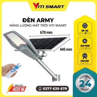 Đèn năng lượng mặt trời ARMY 400w,Đèn đường công trình năng lượng mặt trời, Bảo hành 2 năm, lỗi 1 đổi 1 trong 30 ngày