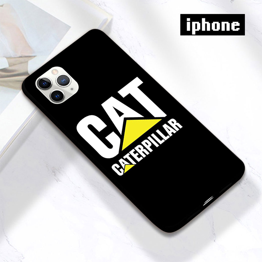 Ốp Điện Thoại Silicon Mềm Đen Hình Logo Cat Caterpillar Cho Iphone 11 Pro Max 12 Mini Pro Xs Max Se 2020 Xc47