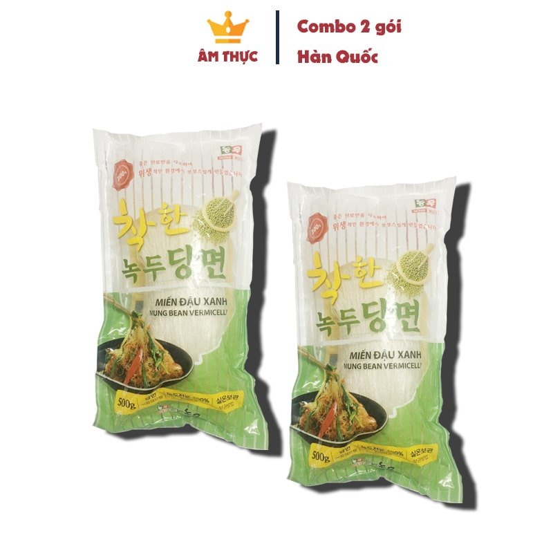 Combo 2 gói Miến Đậu Xanh Hàn Quốc ( 500 g ) - Nong Woo