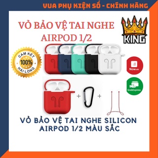 Bao Đựng Tai Nghe Airpod Silicon Đa Sắc Mầu Tiện Dụng