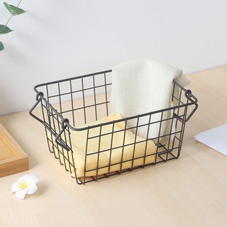 giỏ sắt có quai đựng đồ tiện dụng
