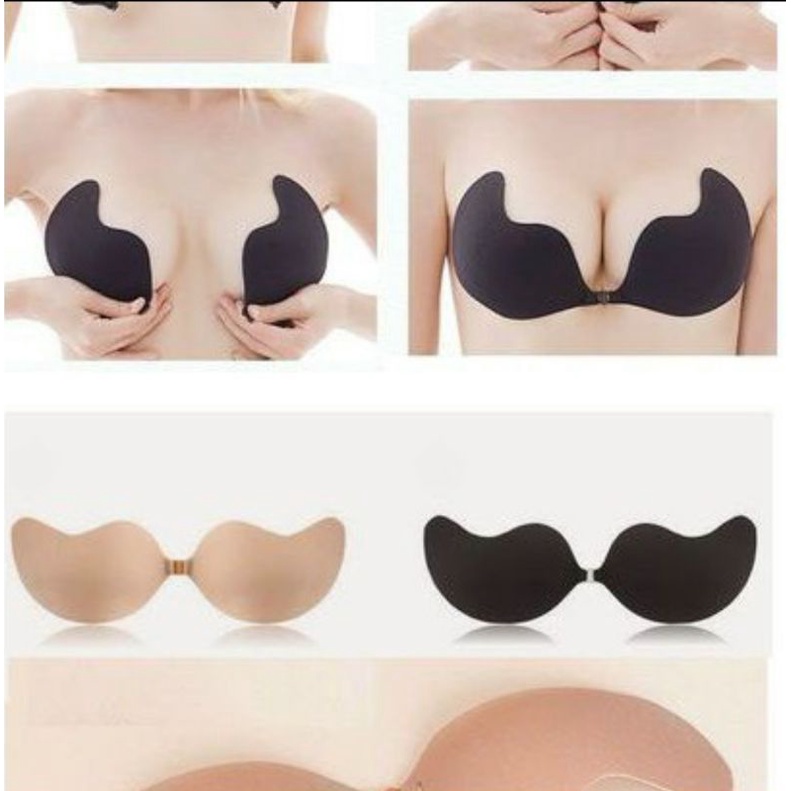 Áo lót Dán ti soài, Miếng Dán Ngực Silicone Cài Trước Hình Quả Xoài Siêu Mỏng Siêu Dính Tạo Khe#