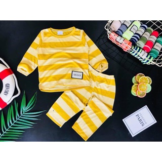 Đồ bộ sọc dài tay combo 30bo