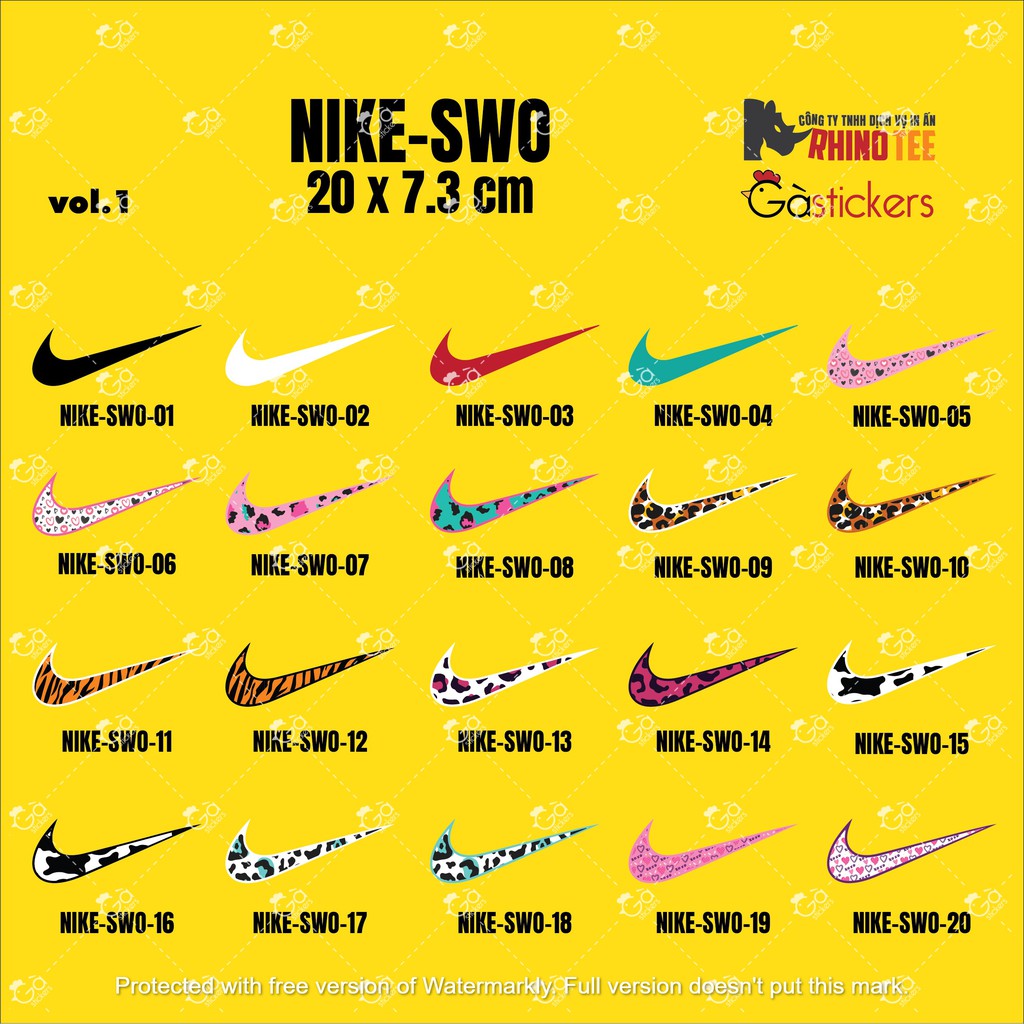 Hình Ủi Swoosh NIKE-SW - Mua Nhiều Giảm Giá