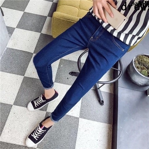Quần Short Nam Dáng Ôm Size Nhỏ 26 Size Phong Cách Hàn Quốc Áo Denim Cổ Ôm Vừa Vặn Cho Mắt Cá Chân Nhỏ
