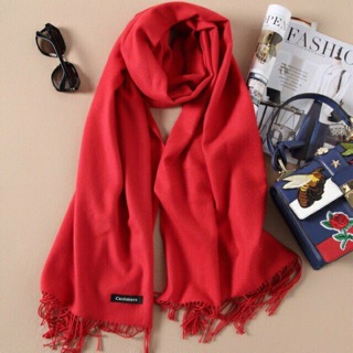 Khăn Choàng Cổ Cashmere Chất Len Mỏng Dệt Mịn