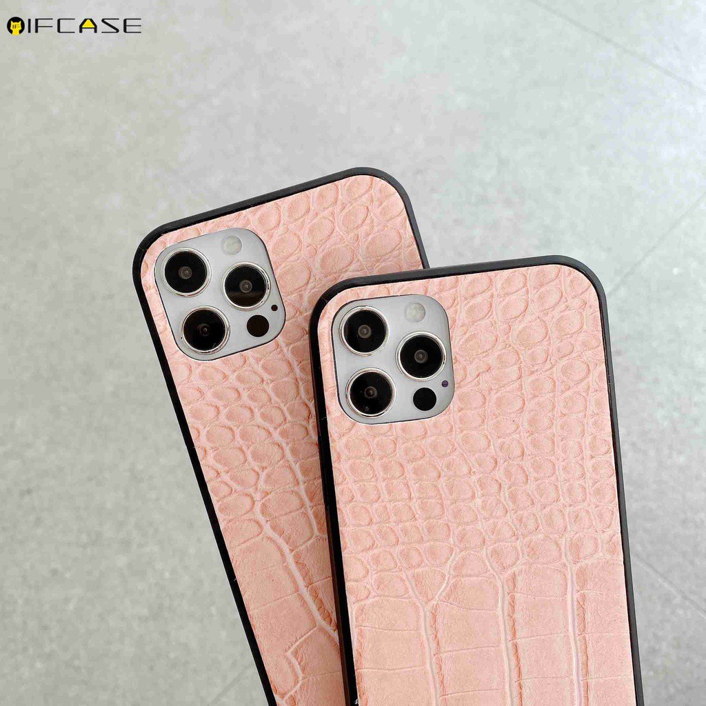 Samsung Galaxy A9 A6 A6+ A5 J8 J6 J6+ Plus 2018 J7 Pro 2017 J2 Grand Prime A40 Note 10 Lite 9 Phone Case Pink Crocodile Pattern Business Simple Leather Casing Case Cover