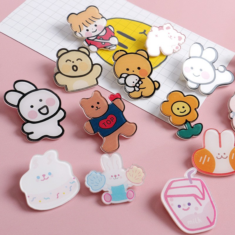 Huy Hiệu Balo, Pin Cài Áo Cartoon Badge Nhật Bản Cho Bé Đáng Yêu