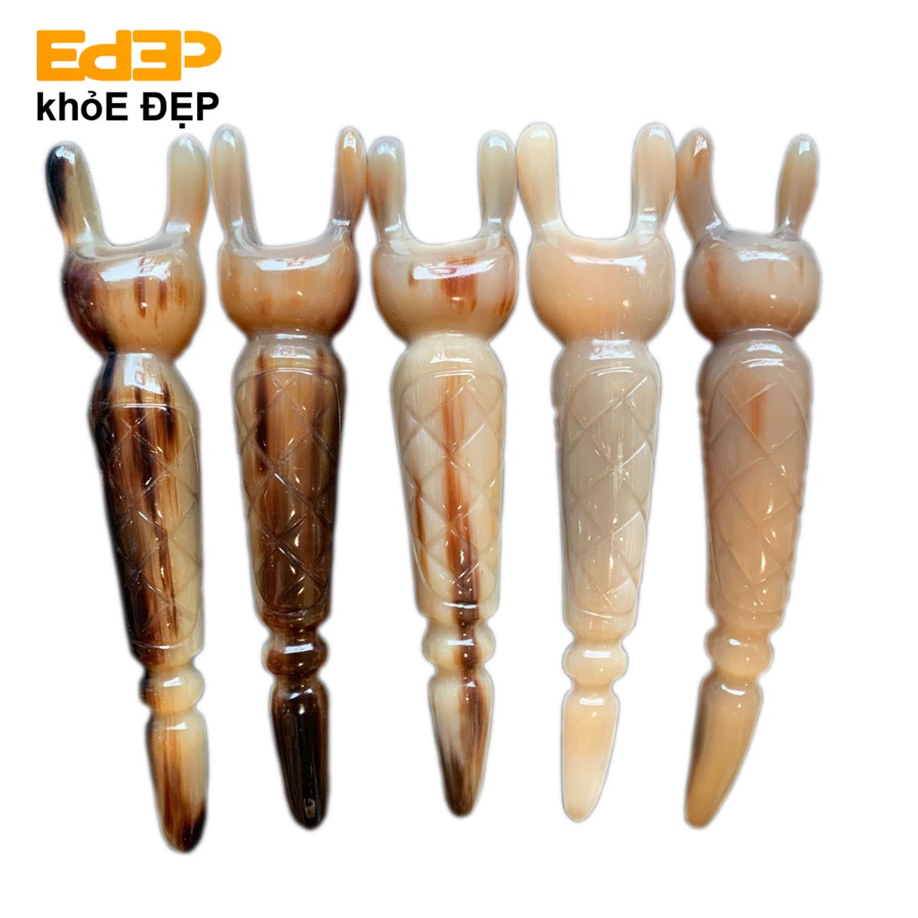 Cây Massage Mũi, Mắt Bằng Sừng Thiên Nhiên (Phụ Kiện Làm Đẹp Gương Mặt, Nâng Cơ Mũi, Mặt, Dụng Cụ Massage,...)