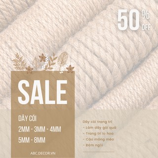 Dây thừng gai - trang trí - làm đồ handmade
