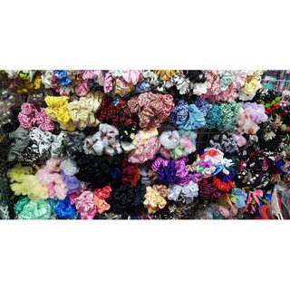 cột tóc Scrunchies 50 cái ( 40c 2 lớp, 10c 1 lớp)