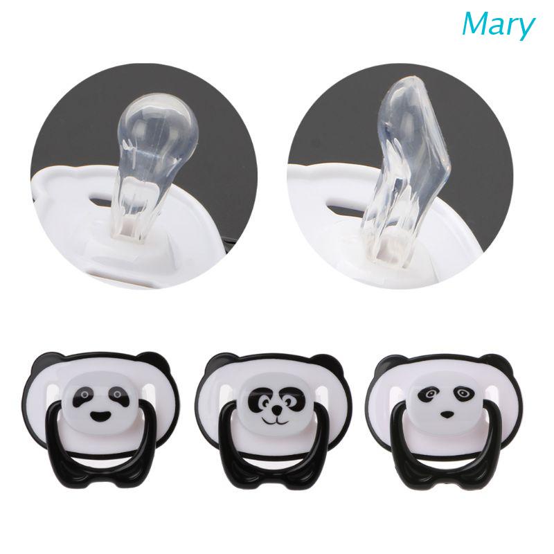 Núm ti giả hình gấu trúc dễ thương bằng silicon PP an toàn thực phẩm cho bé