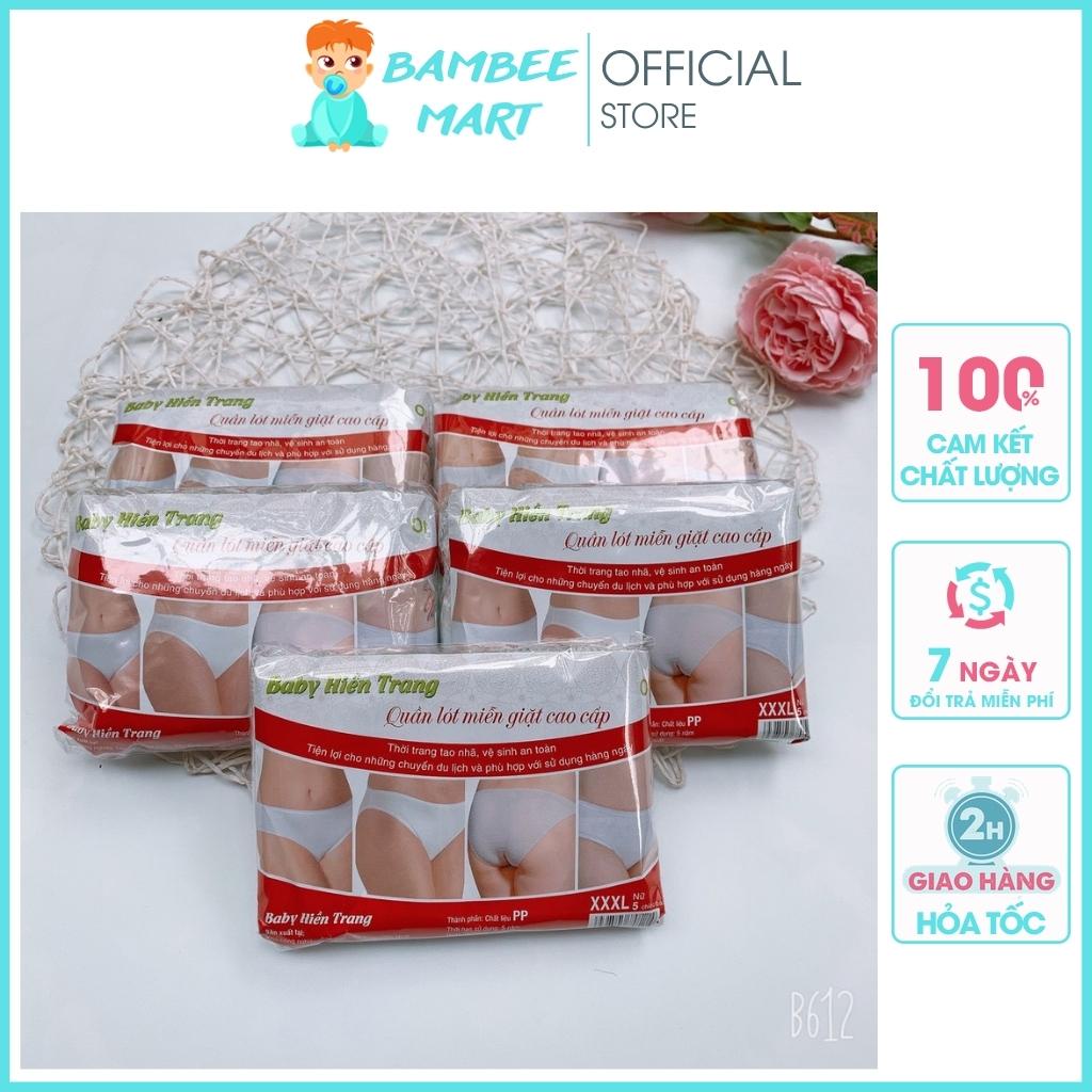 Quần lót nữ giấy cho mẹ sơ sinh hay đi du lịch dùng 1 lần tiện lợi sạch sẽ co giãn đa năng an toàn QL01 BamBee Mart