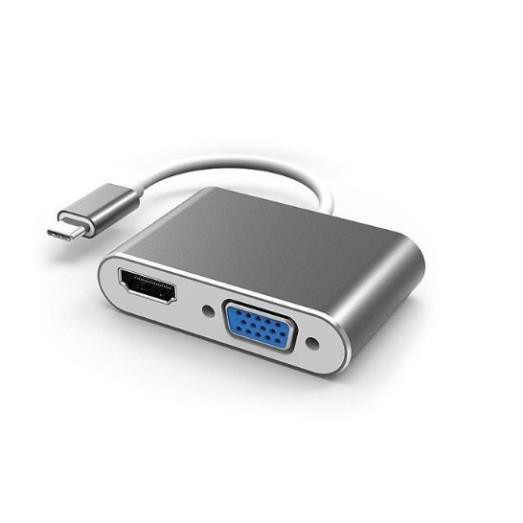 Bộ Dây cáp Chuyển đổi USB Type C sang HDMI và VGA