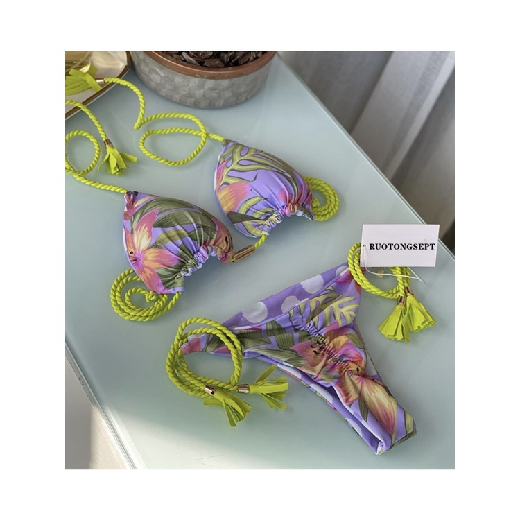 DUNEA Bộ bikini y0725 tua rua nhiều màu gợi cảm cho nữ