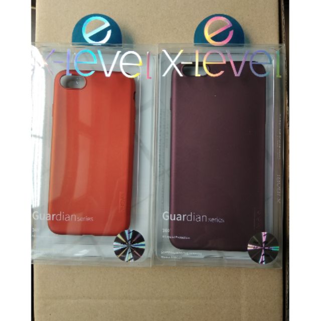Ốp dẻo hãng x-level màu đỏ màu tím iPhone 6/7plus tặng 1 dán Cường lực