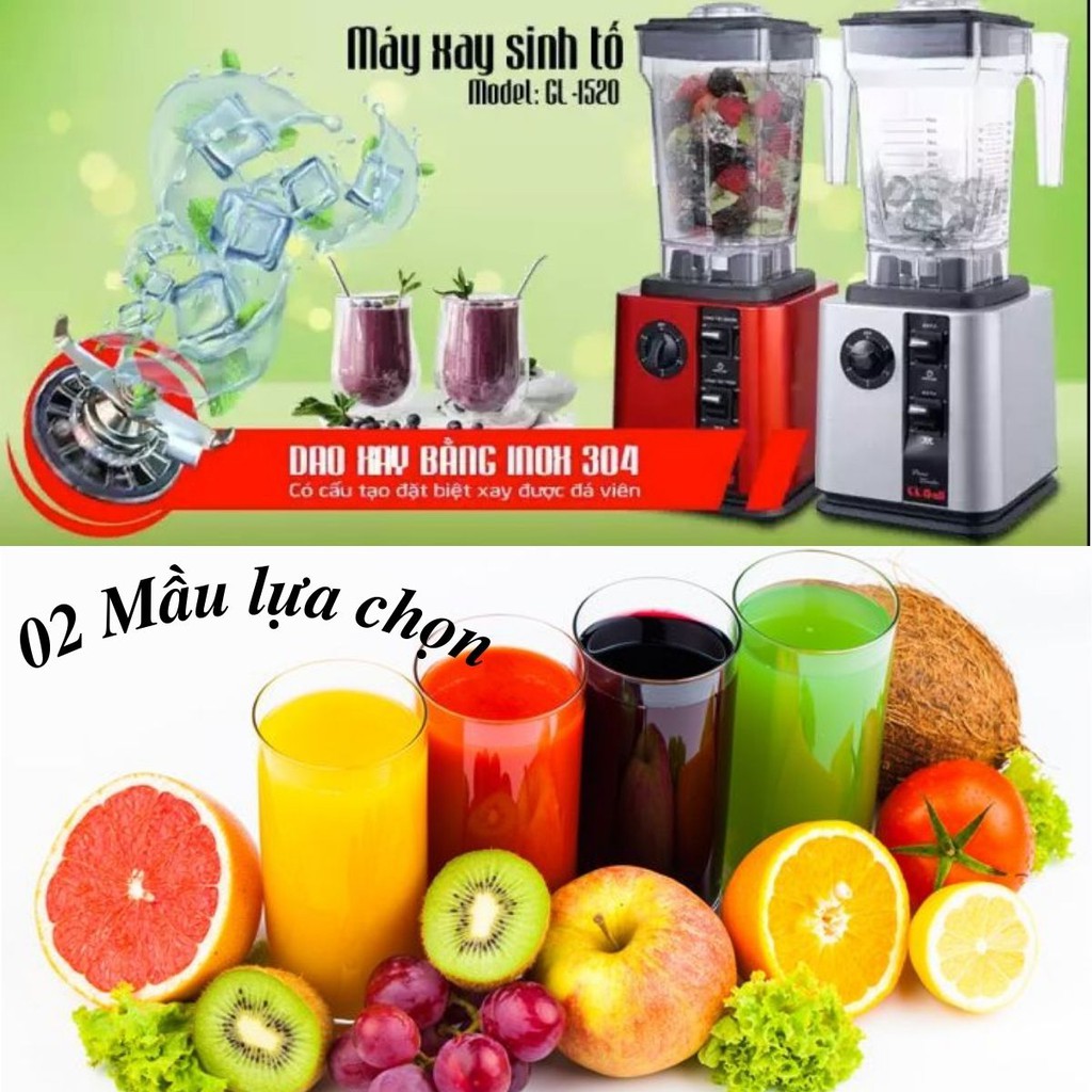 Máy Xay Sinh Tố Công Nghiệp Đa Năng GL1520 Dung Tích 1.5 Lít, Công Suất 1800W, Xay Đá Nhuyễn Như Bào